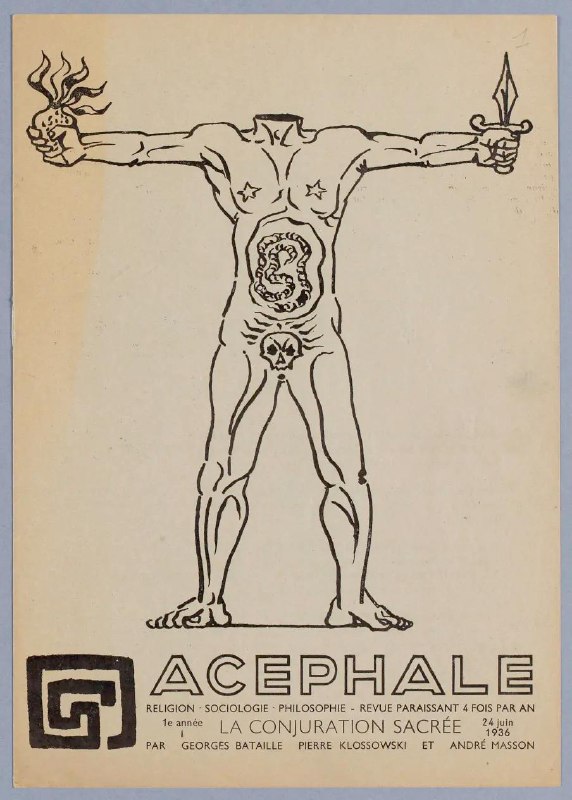 #aura藝術家André Masson為1936年《阿塞弗勒》第一期所設計的封面