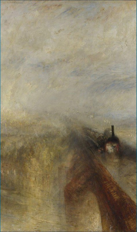 #art一八四四年，透纳将头伸出一列行驶火车的车窗整整九分钟，创作出「Rain, Steam, and Speed-The Great Western Railway」